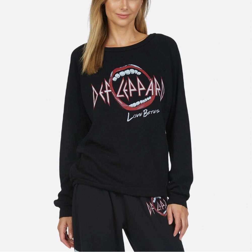 Lauren Moshi Noleta Love Bites Crewneck Sweatshirt S